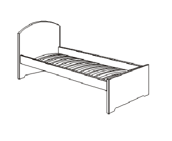 Кровать на металл. основе R5507
